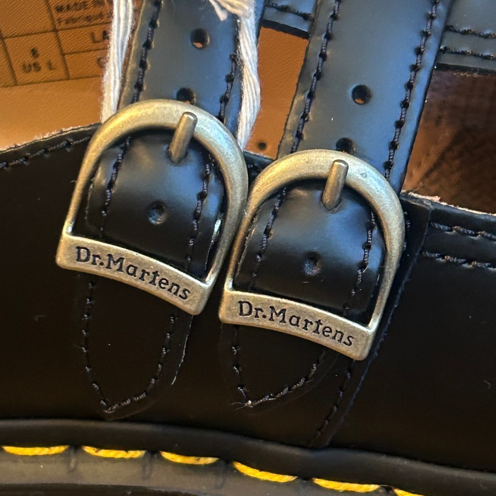 Dr. Martens 8065 Mary Jane Shoes Womens US 8 Black Smooth Leather NWT - Picture 8 of 14
